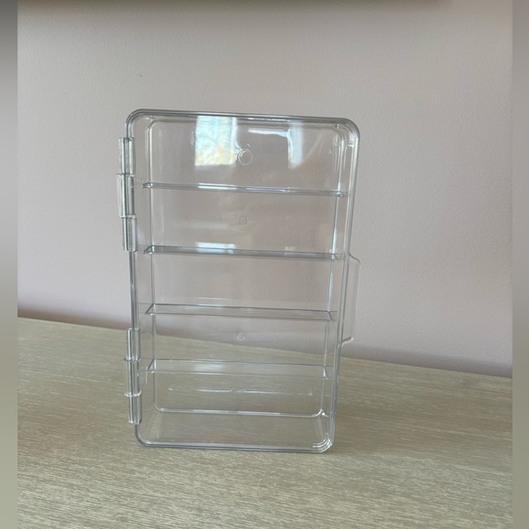 Plastic Stackable Eyeglass Case Storage Organizer with Hinged Lid - Picture 4 of 6